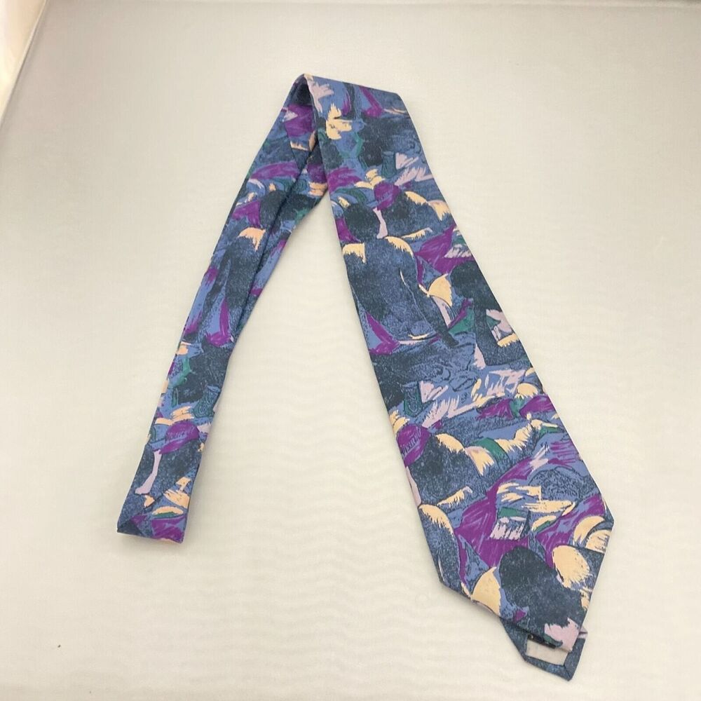 #5552 Contissima Men's Multicolored Abstract Necktie, Tie 58X4